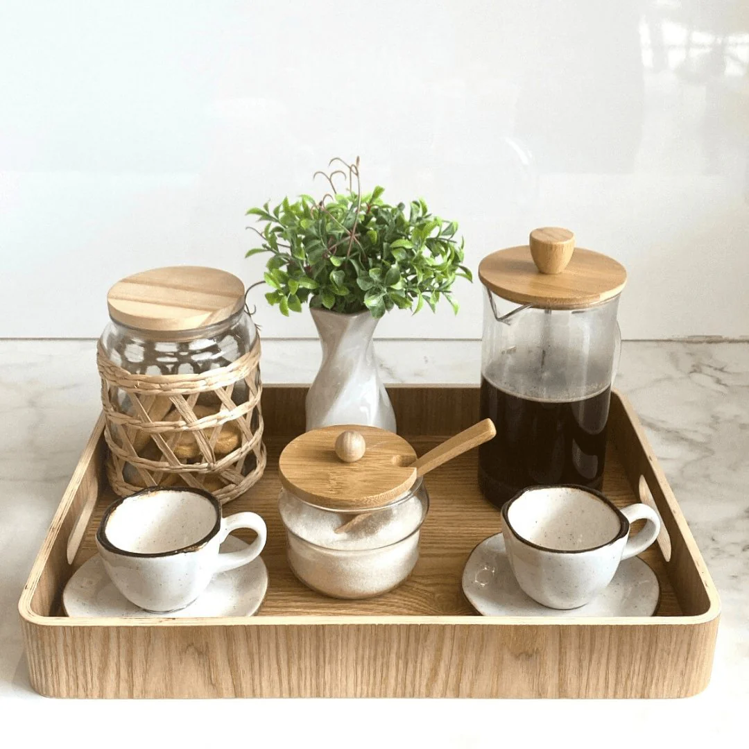 Cafeteira Francesa de Vidro com Tampa em Bambu 600ml - Image 3