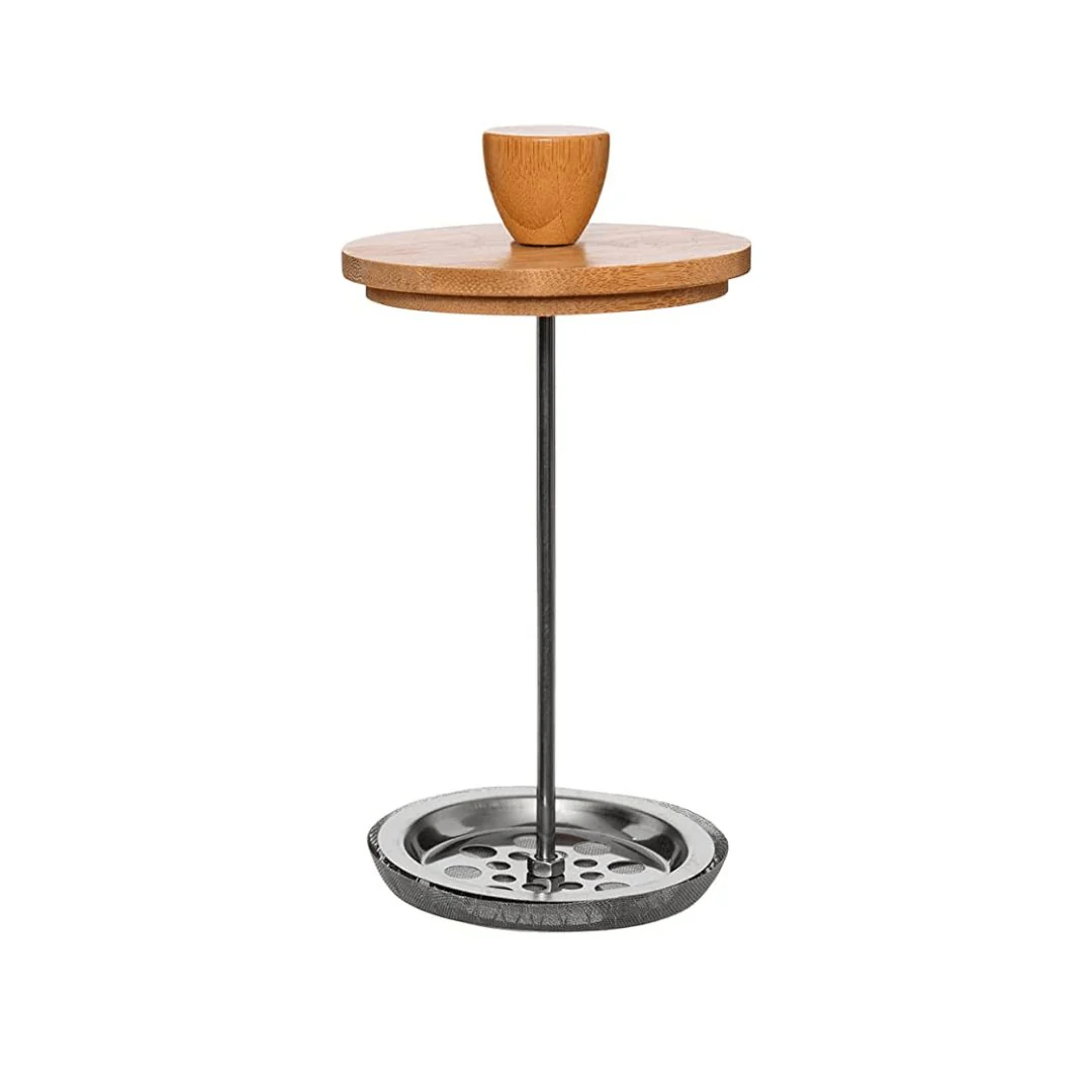 Cafeteira Francesa de Vidro com Tampa em Bambu 600ml - Image 5