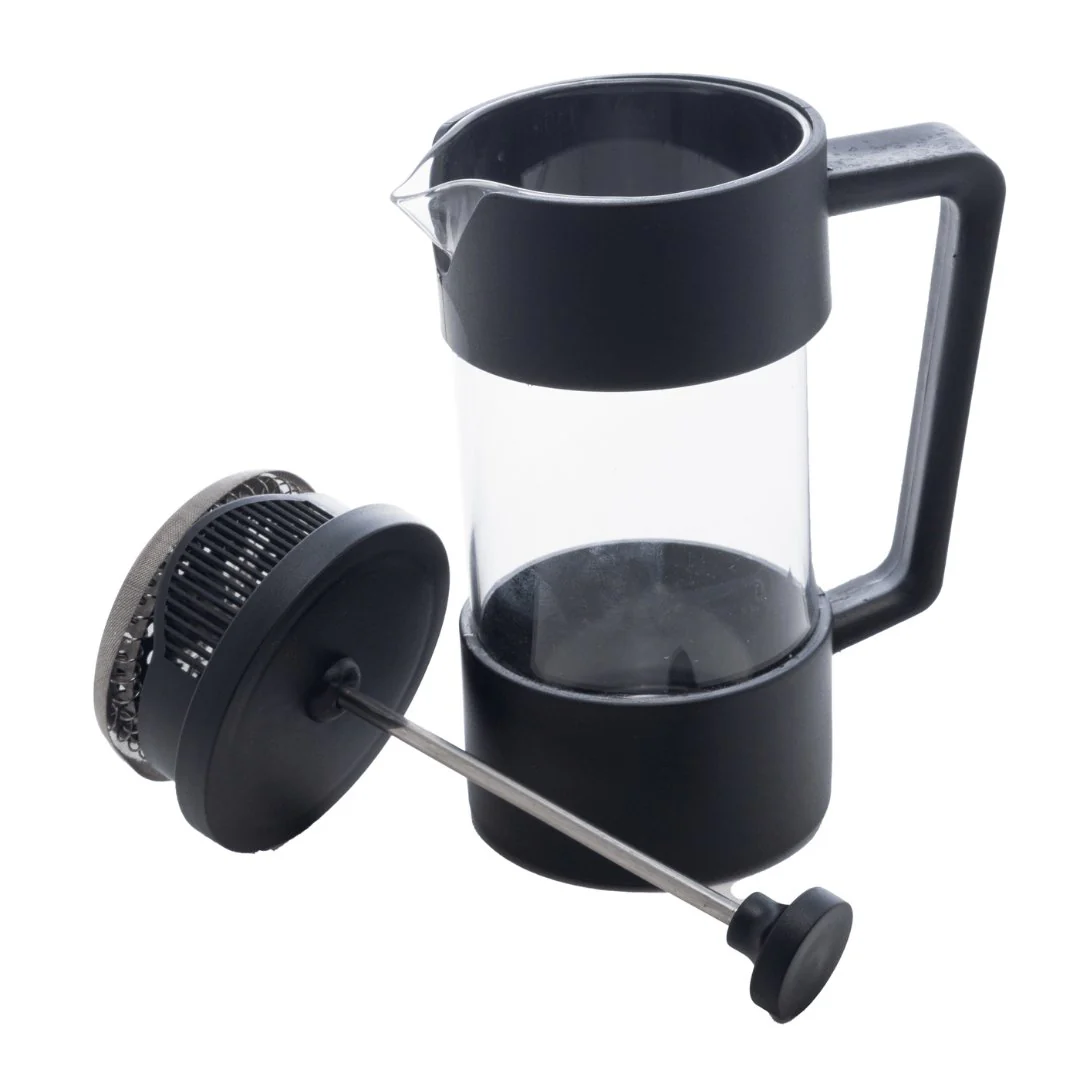 Cafeteira Francesa Prensa Vidro Borossilicato e Plástico Preta 420ml - Image 5