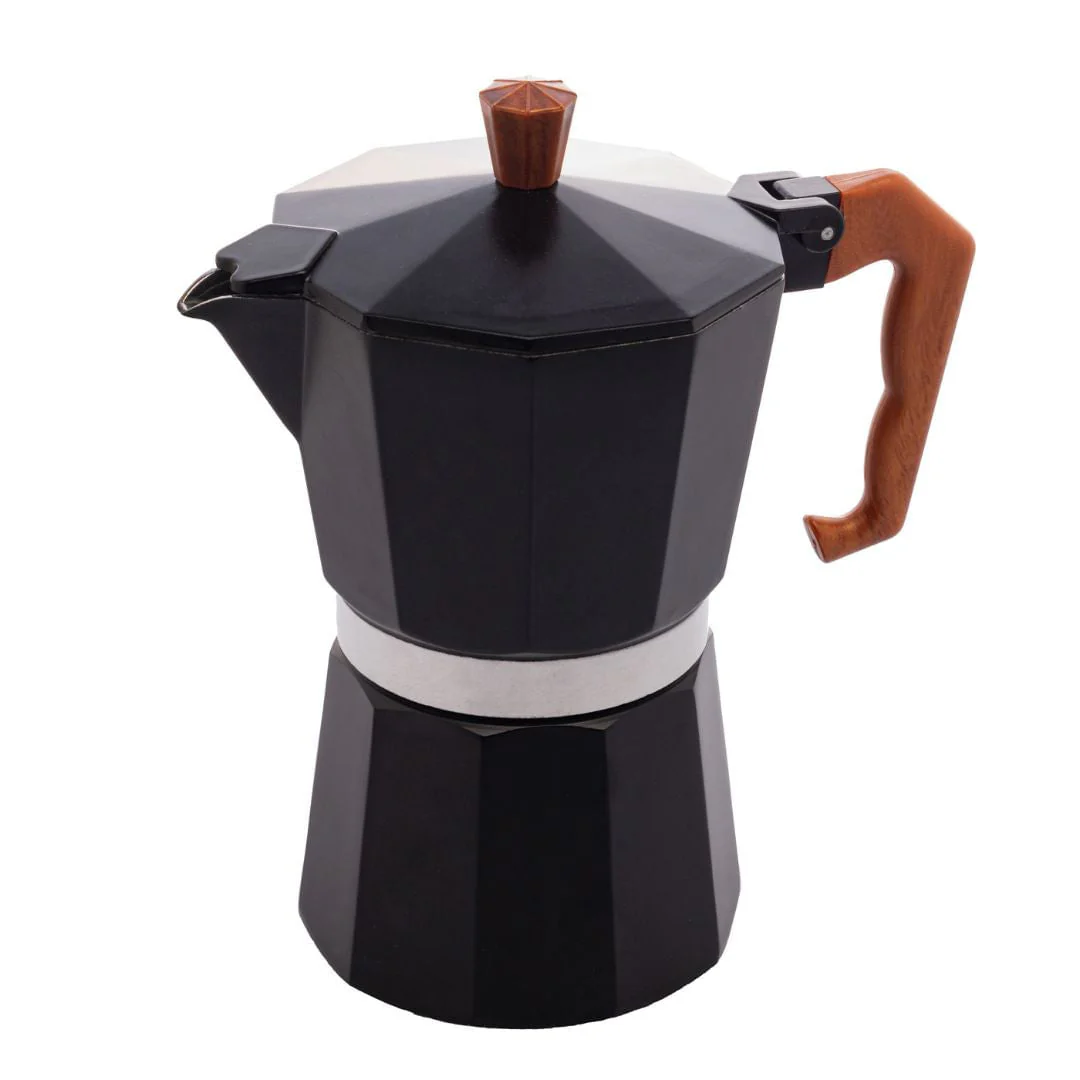 Cafeteira Italiana em Aluminio 6 Doses com Cabo de Plástico Preto Fosco 300ml - Image 4