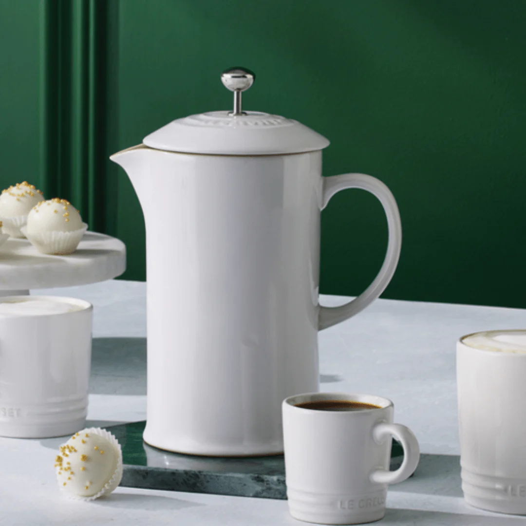 Cafeteira Prensa Francesa Branca 1 Litro Le Creuset