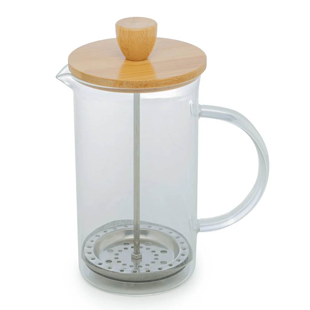 Cafeteira Prensa Francesa de Vidro Borossilicato com Tampa de Bambu 600ml - Image 6
