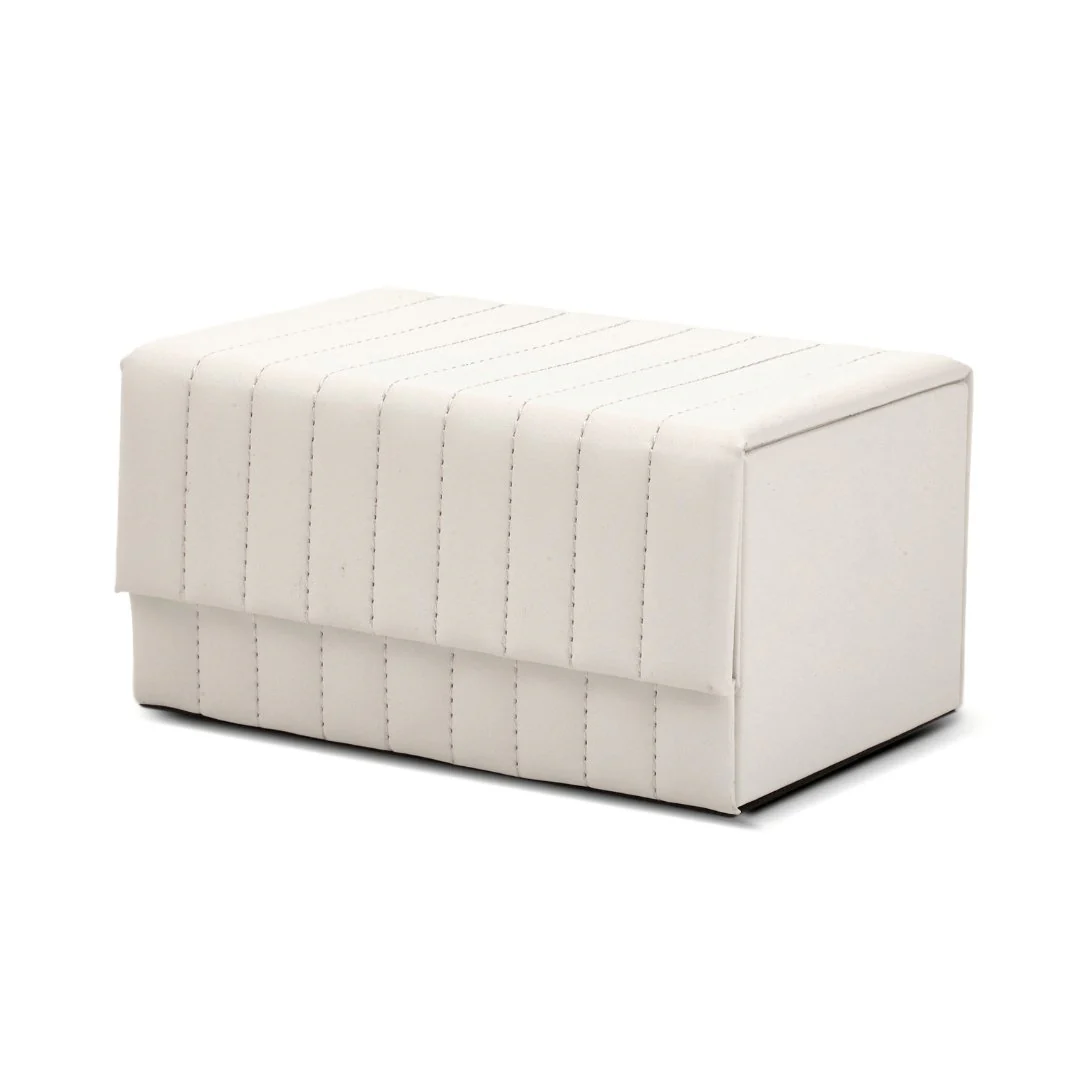 Caixa Decorativa em MDF e PU Branca 18,5cm - Image 2
