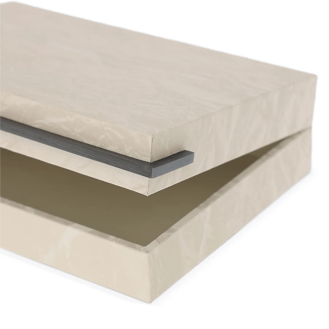 Caixa em MDF Revestido em PU Cinza 24cm P - Image 4