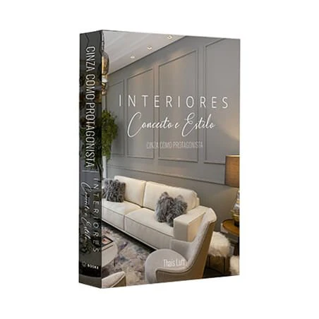 Caixa Livro Conceito e Estilo Interiores Como Protagonista Cinza 30cm