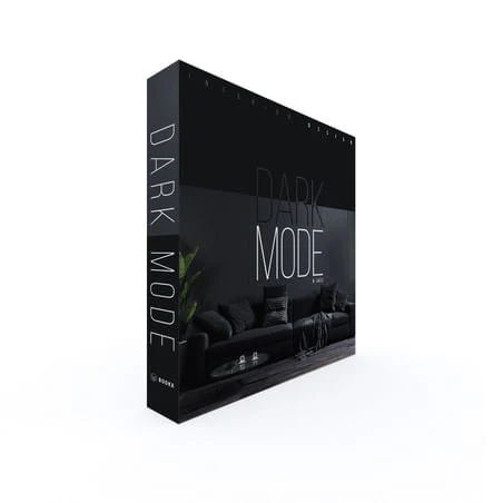 Caixa Livro Interior Design Dark Mode Preto 30cm