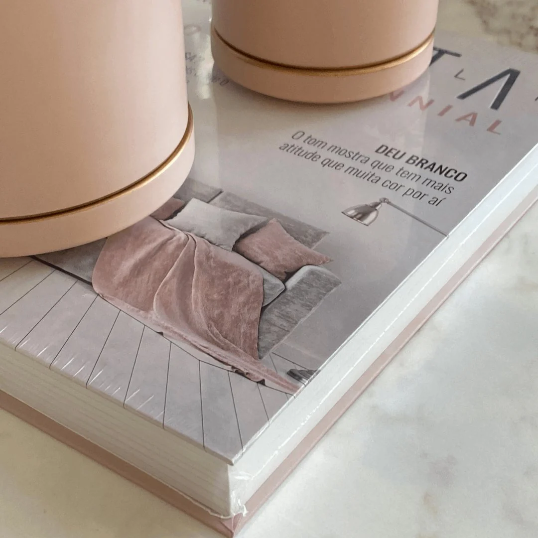 Caixa Livro Vetta Millennial Rosa 30cm - Image 3