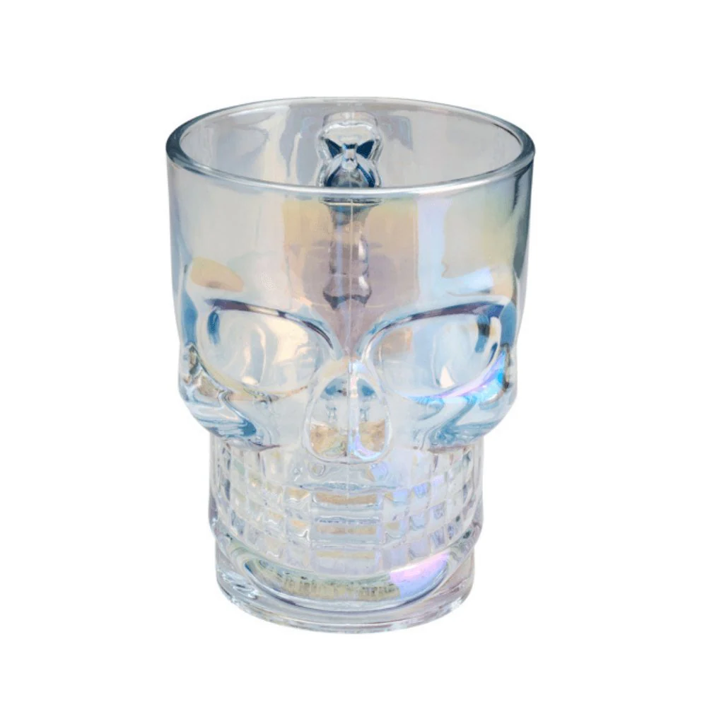 Caneca Chopp e Cerveja de Vidro Caveira Rock Rainbow Furta-Cor 510 ml - Image 2