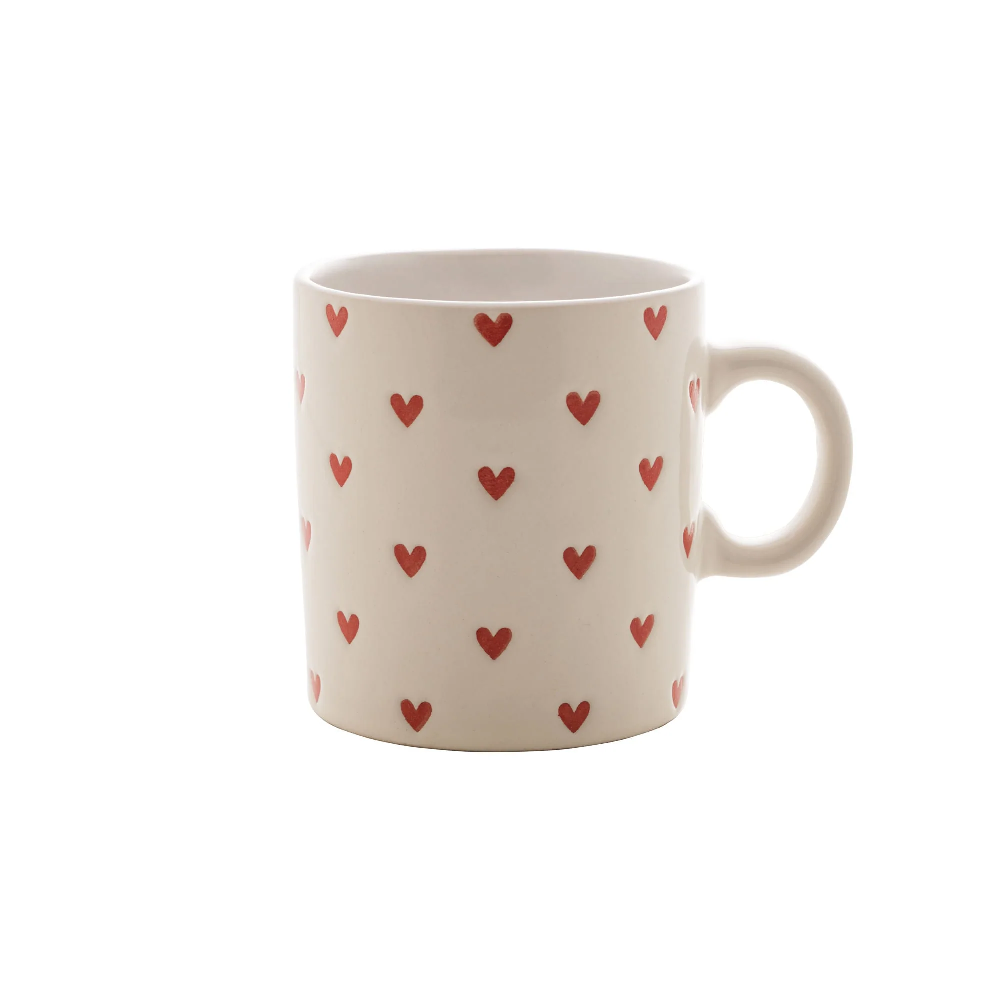 Caneca de Cerâmica Coração Branco 240ml
