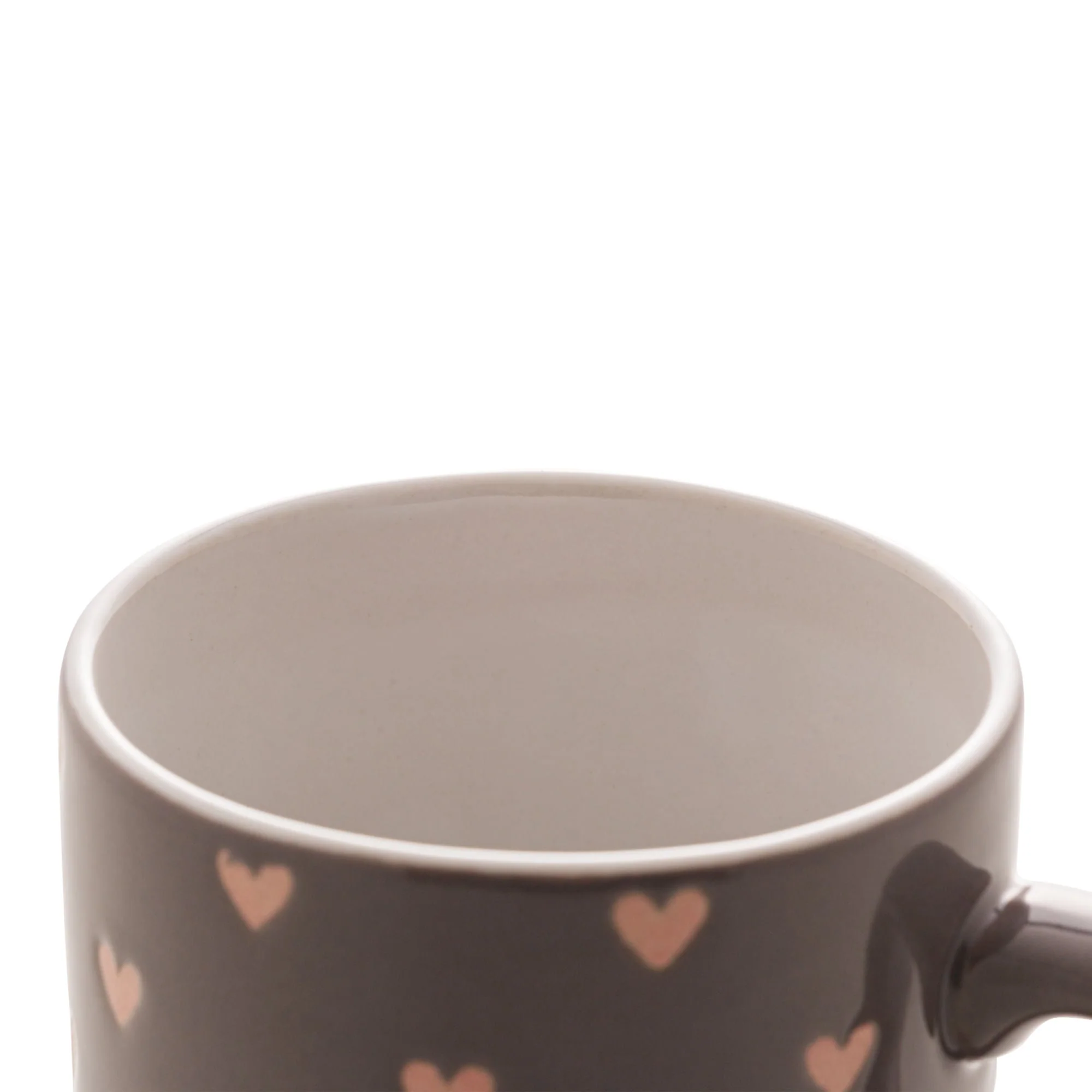 Caneca de Cerâmica Coração Cinza 240ml - Image 8