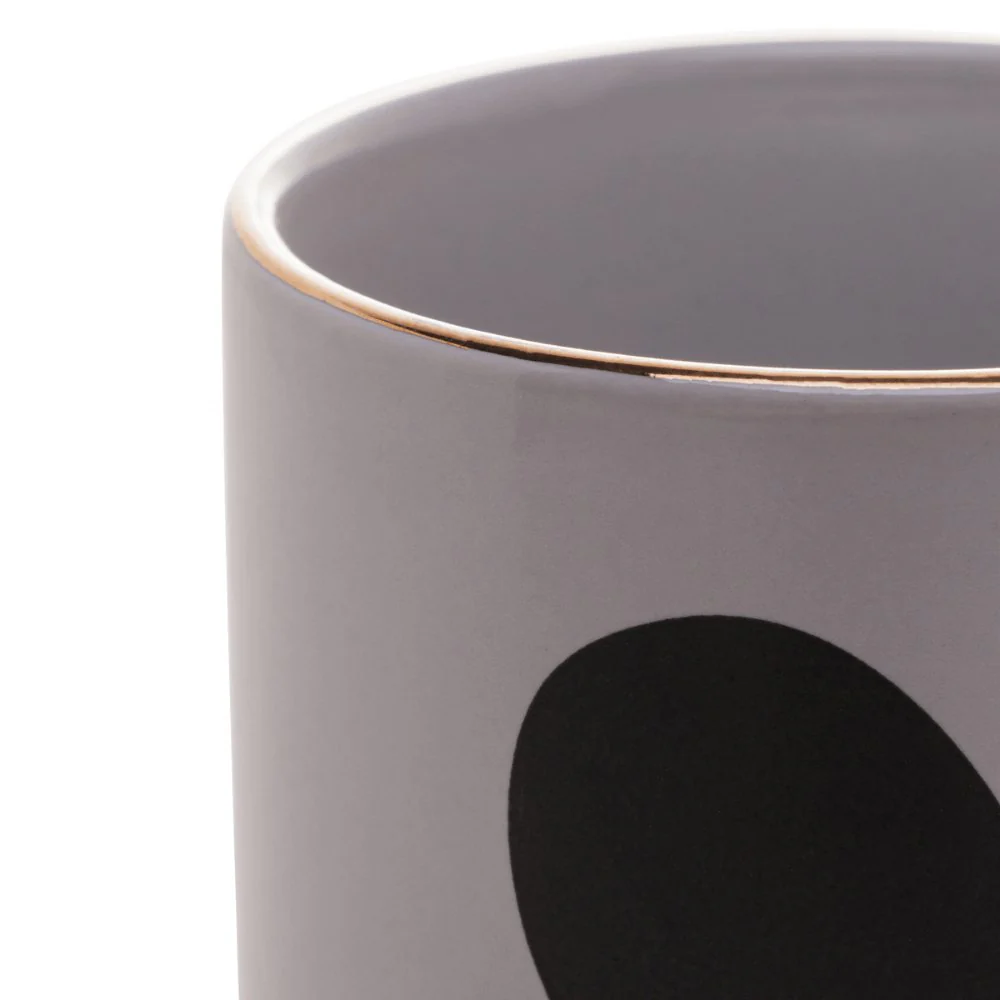 Caneca de Porcelana Branca Fio de Ouro Big Heart Coração - 350 ml - Image 4