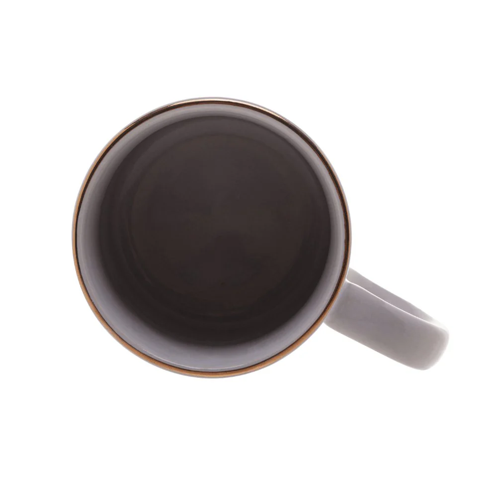 Caneca de Porcelana Branca Fio de Ouro Big Heart Coração - 350 ml - Image 5