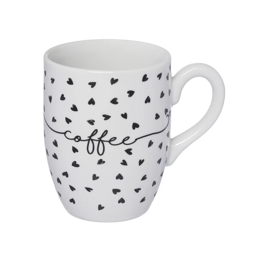 Caneca de Porcelana Coffee Coração Branca 350ml - Image 2