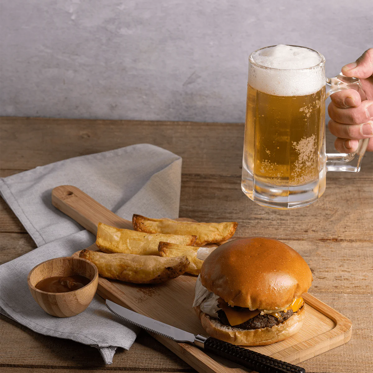 Caneca Para Chopp e Cerveja de Vidro Hamburgo 365ml - Image 3
