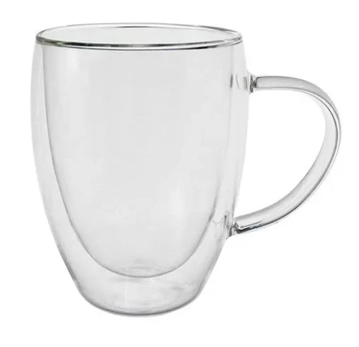 Caneca Parede Dupla Transparente 350ml