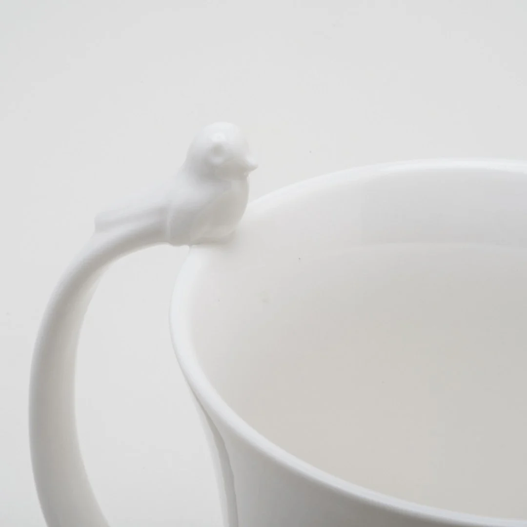 Caneca Porcelana Alça Pássaro Birds 300ml - Image 5