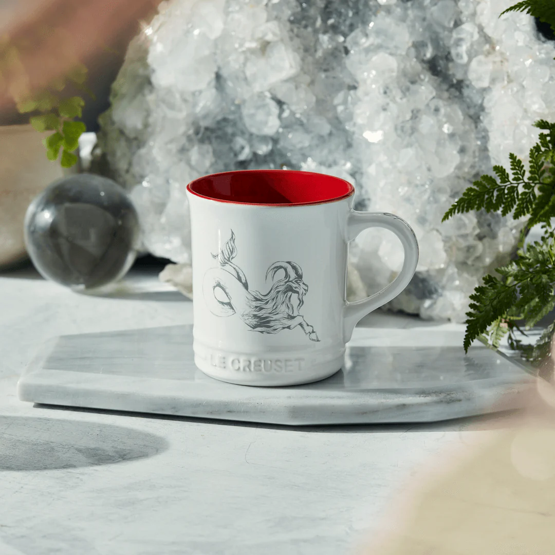 Caneca Seattle Zodíaco Capricórnio Branca 400ml Le Creuset