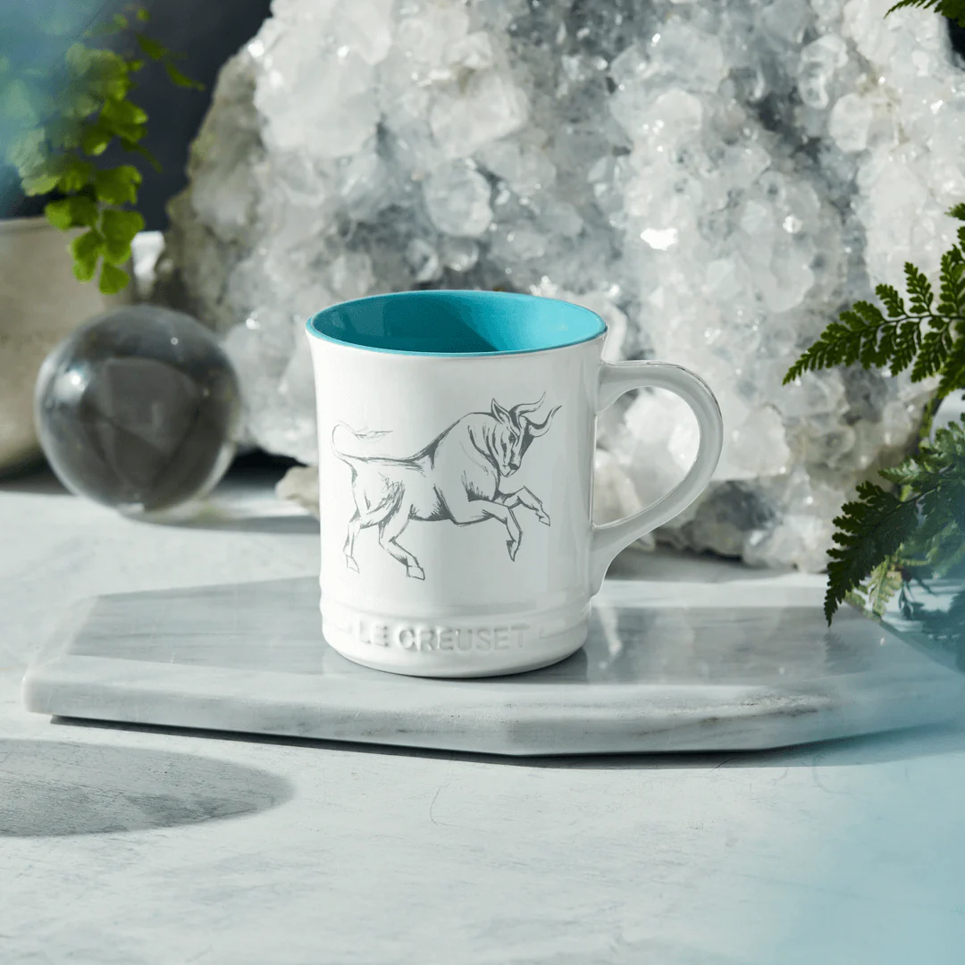 Caneca Seattle Zodíaco Touro Branca 400ml Le Creuset