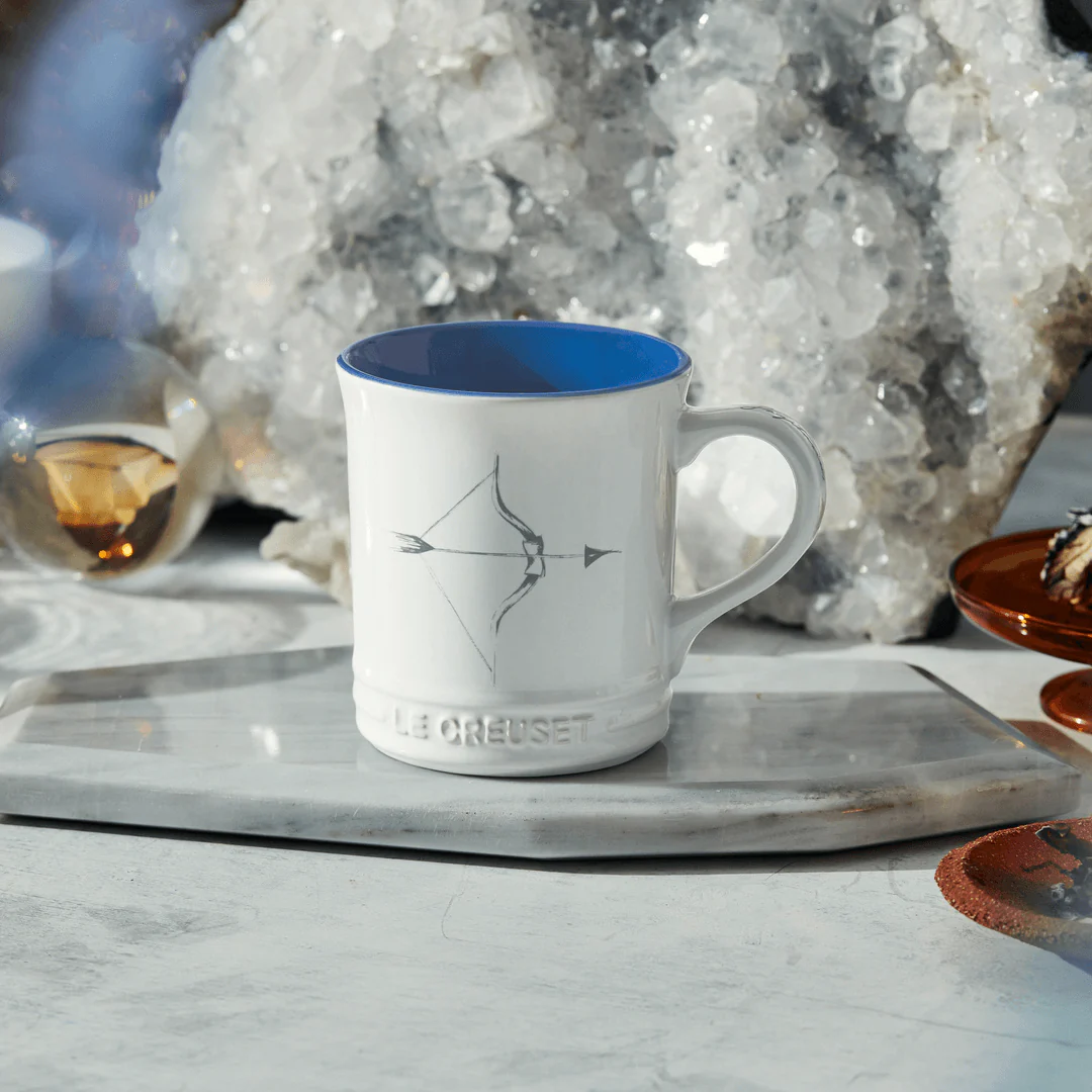 Caneca Seattle Zodíaco Sagitário Branca 400ml Le Creuset