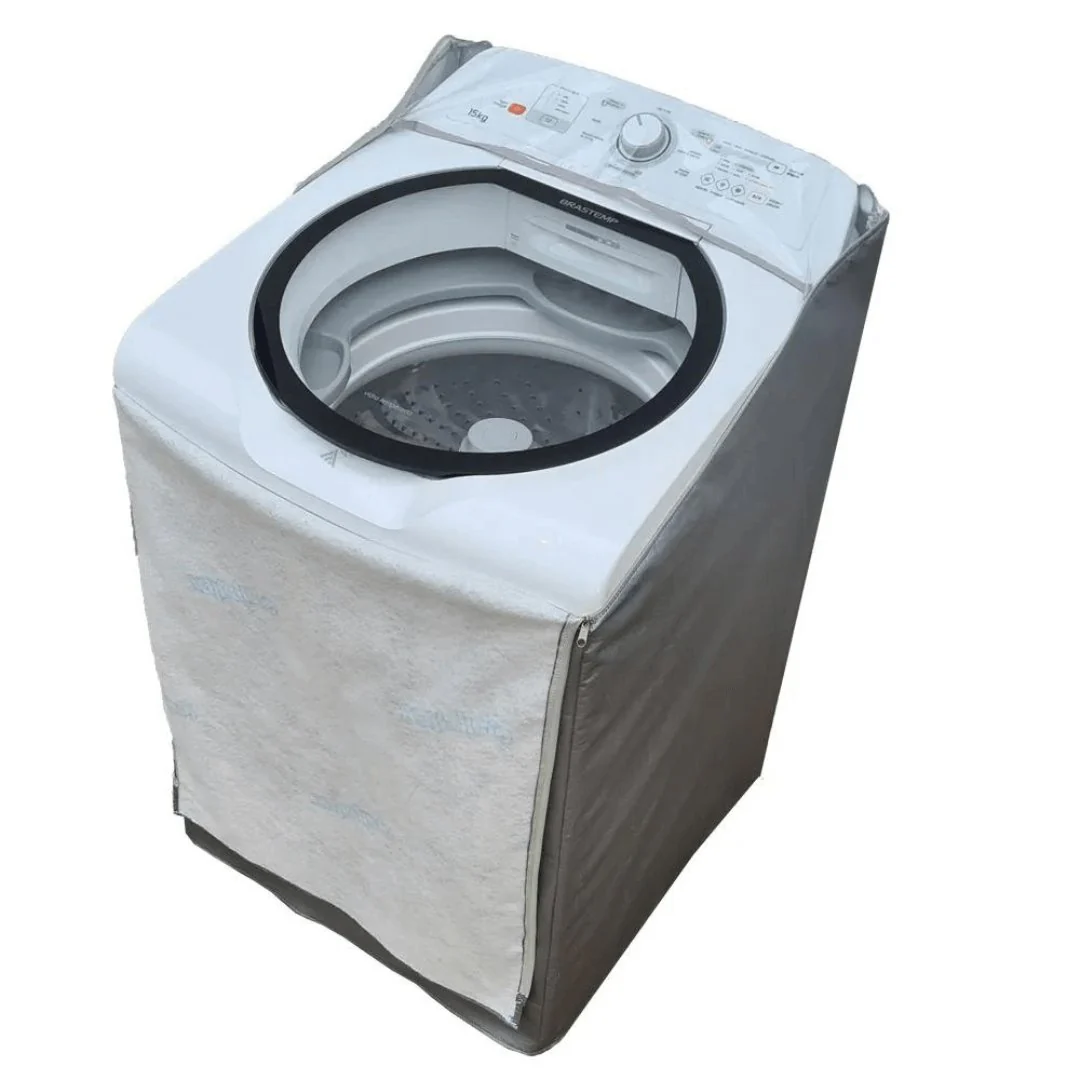 Capa para Máquina de Lavar Brastemp Active 11kg Cinza