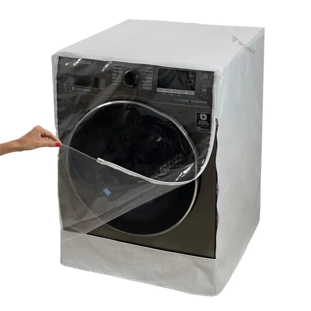 Capa para Máquina Lava e Seca LG 13kg VC4 Branca - Image 3