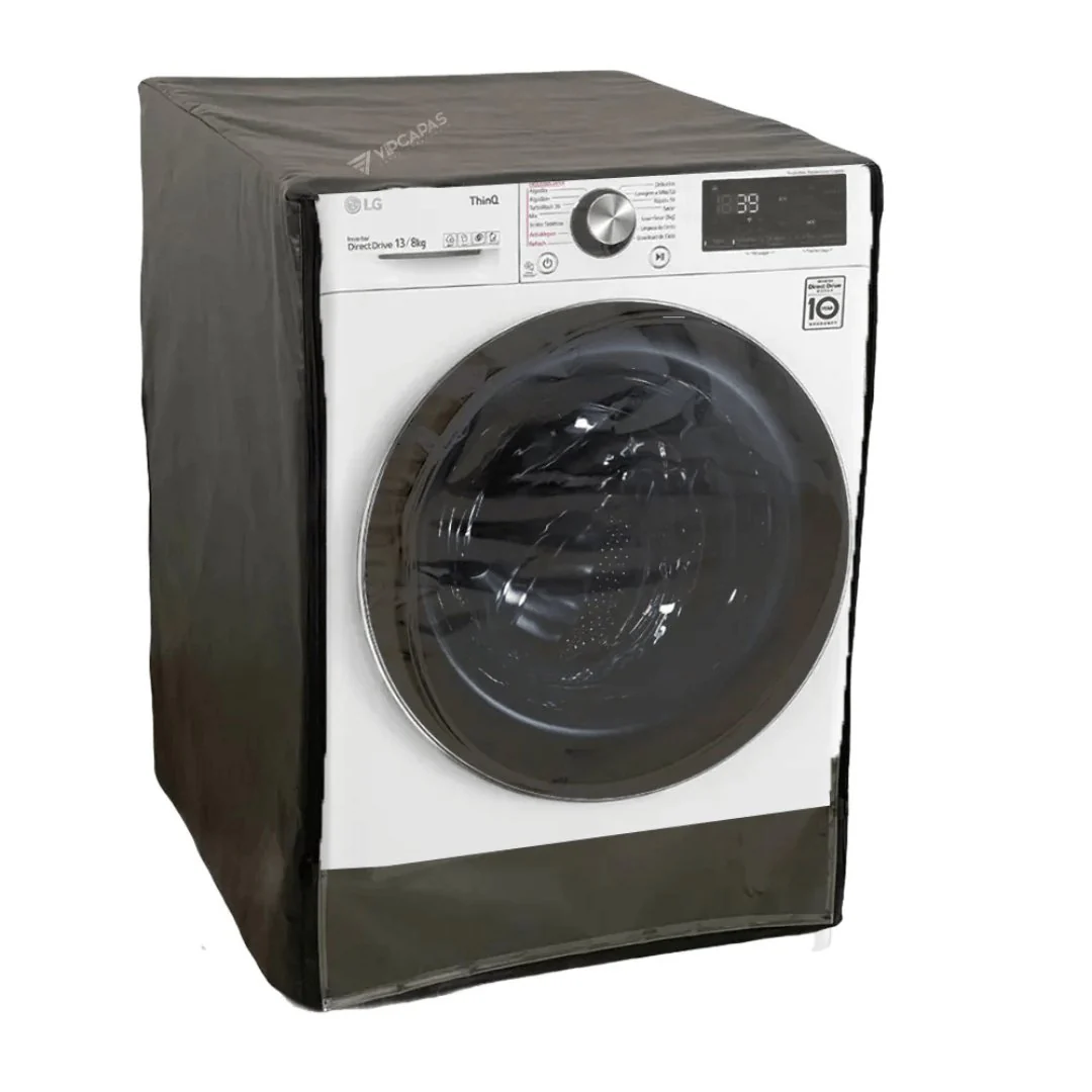 Capa para Máquina Lava e Seca LG 13kg VC4 Preta