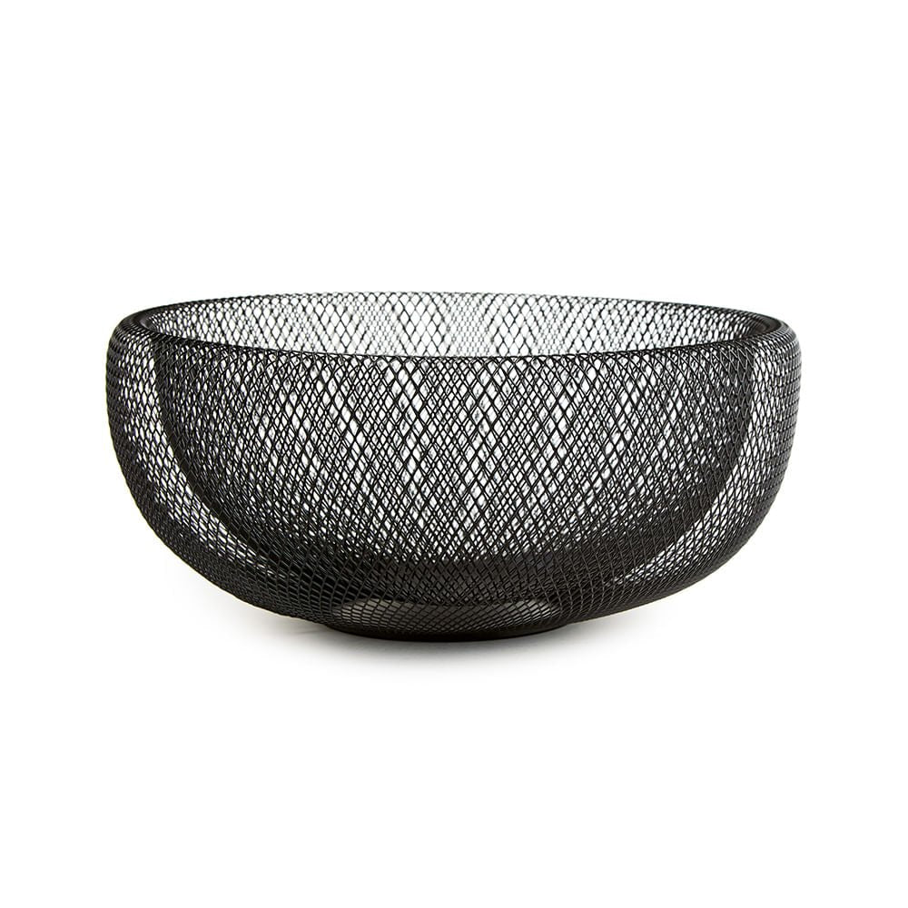 Centro de Mesa Aramado de Metal Preto 37cm