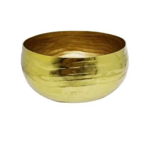 Centro de Mesa Circular Dourado 19cm