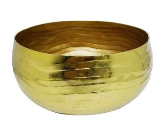 Centro de Mesa Circular Dourado 25cm