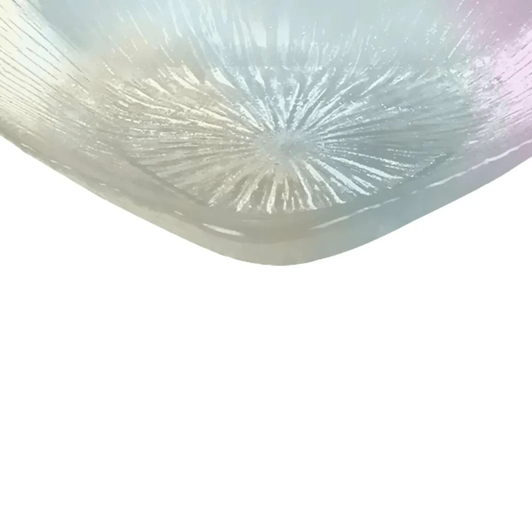 Prato Centro de Mesa Coração em Vidro Furta Cor 15cm x 3cm - Image 3