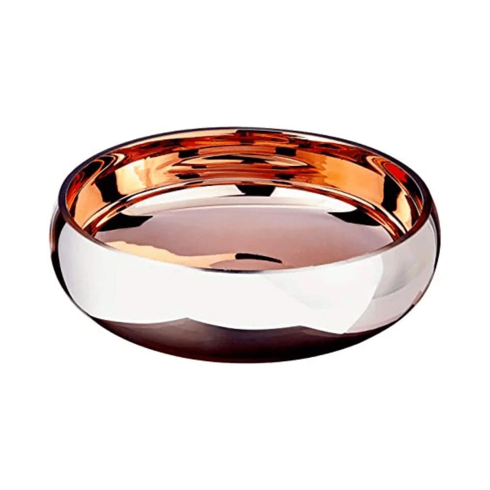 Centro De Mesa Rose Gold Em Vidro - 30 cm - Image 2