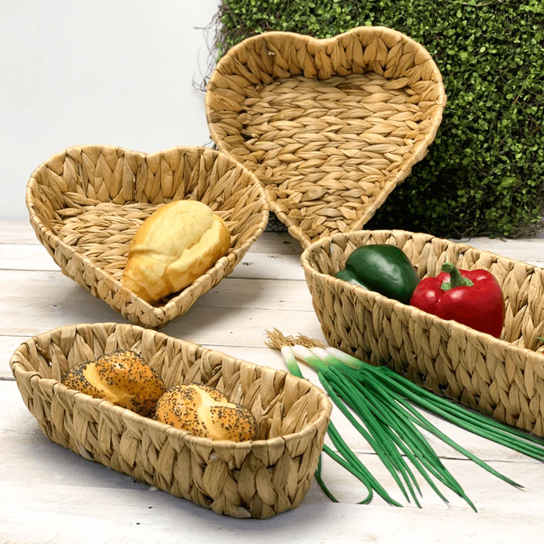 Cesta Coração Heart de Fibra Natural Vime Grande 26,5 cm - Image 2