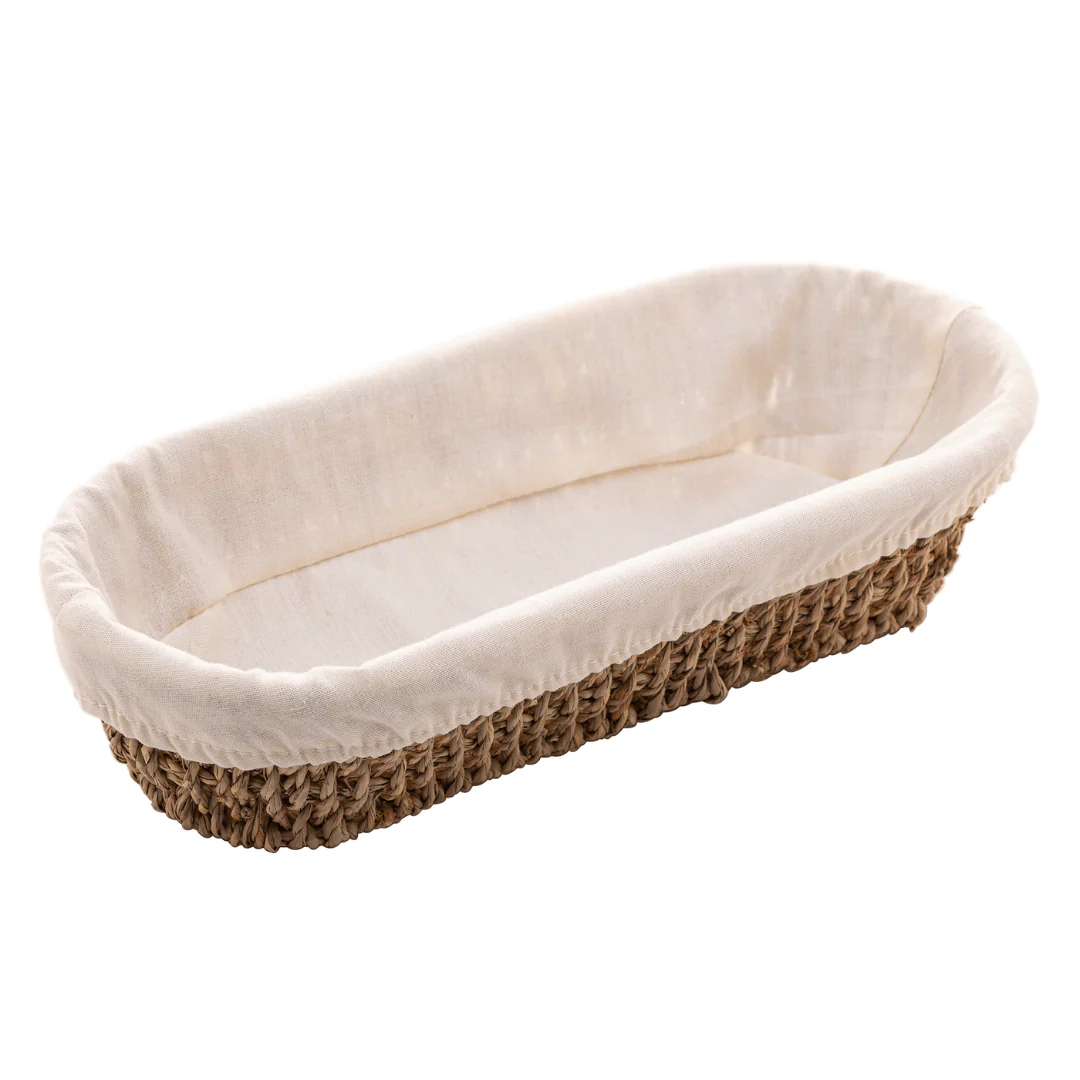 Cesta Oval de Sisal com Forro de Tecido 28cm - Image 3