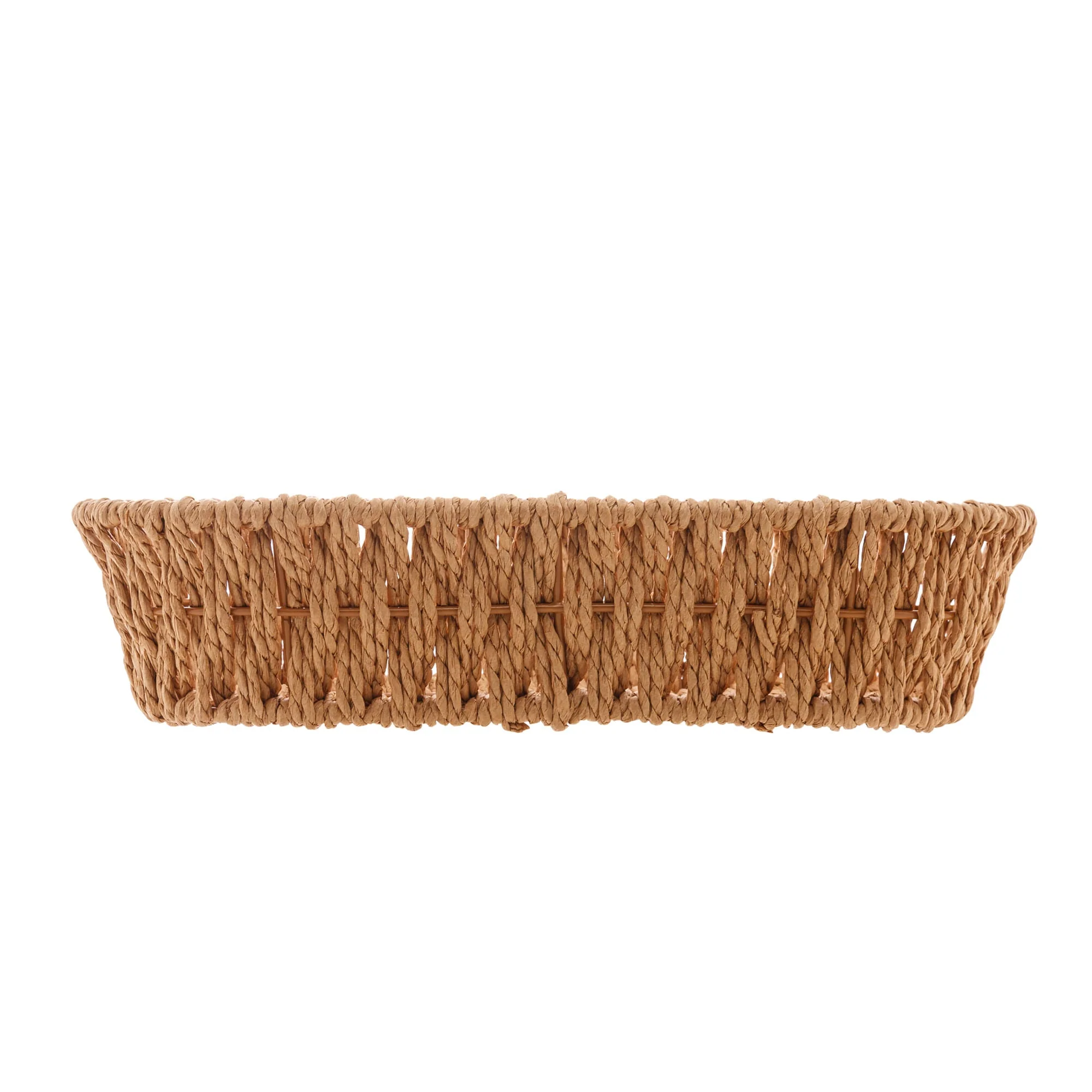 Cesta Retangular Papel e Metal 28cm - Image 2