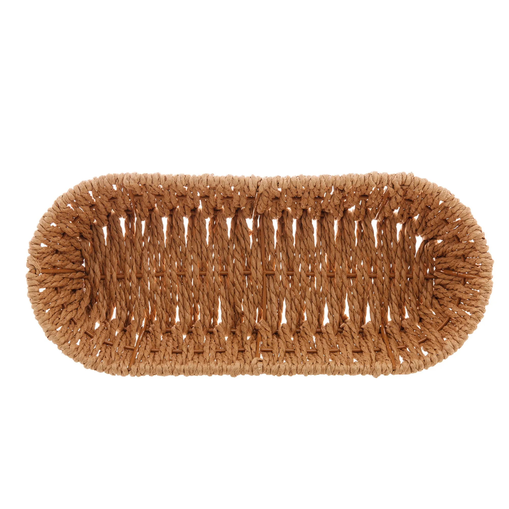 Cesta Retangular Papel e Metal 28cm - Image 3