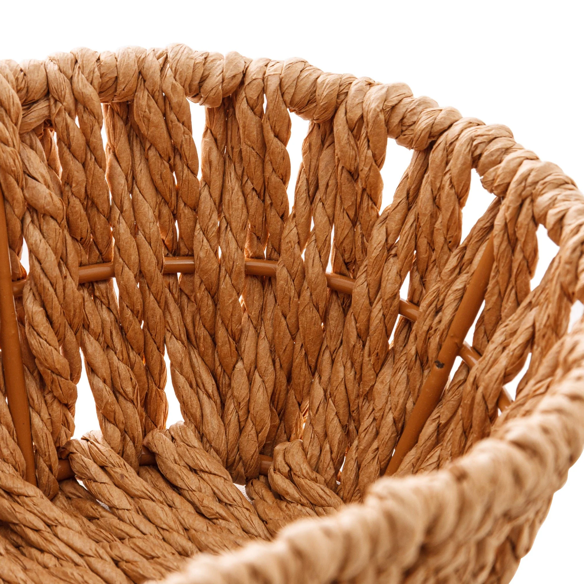 Cesta Retangular Papel e Metal 28cm - Image 6
