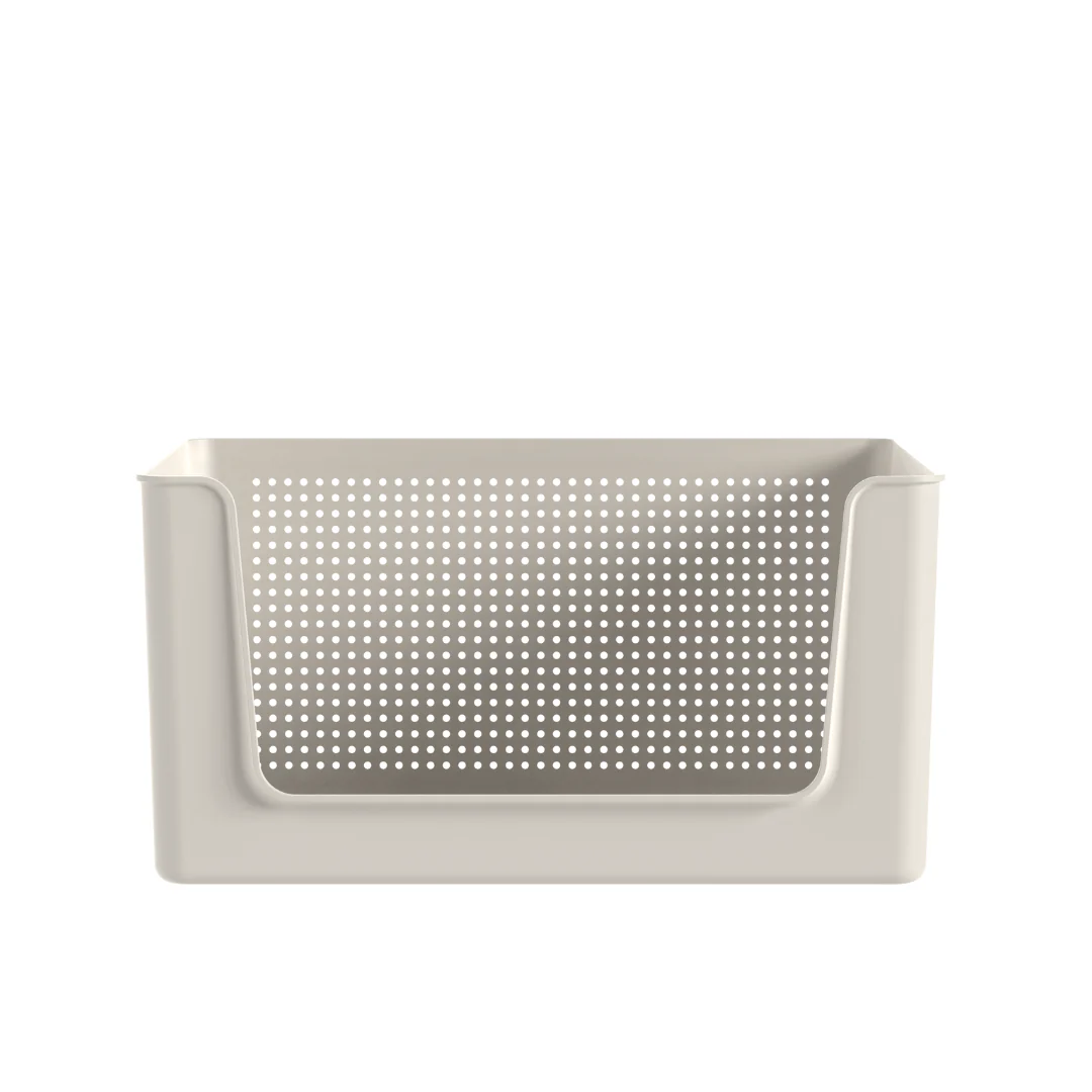 Cesto com Abertura Frontal Flow Bege 16L - Image 2