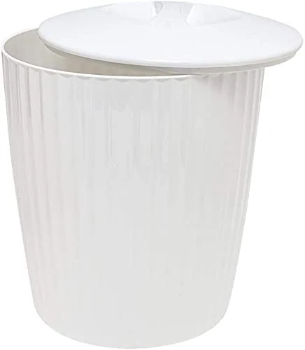 Cesto de Lixo Lixeira Groove Branco 5 Litros - Image 3