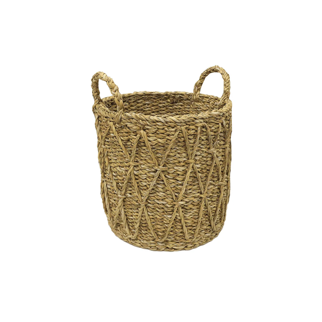 Cesto em Seagrass Trançado com Alças Caubi 32cm - Image 3