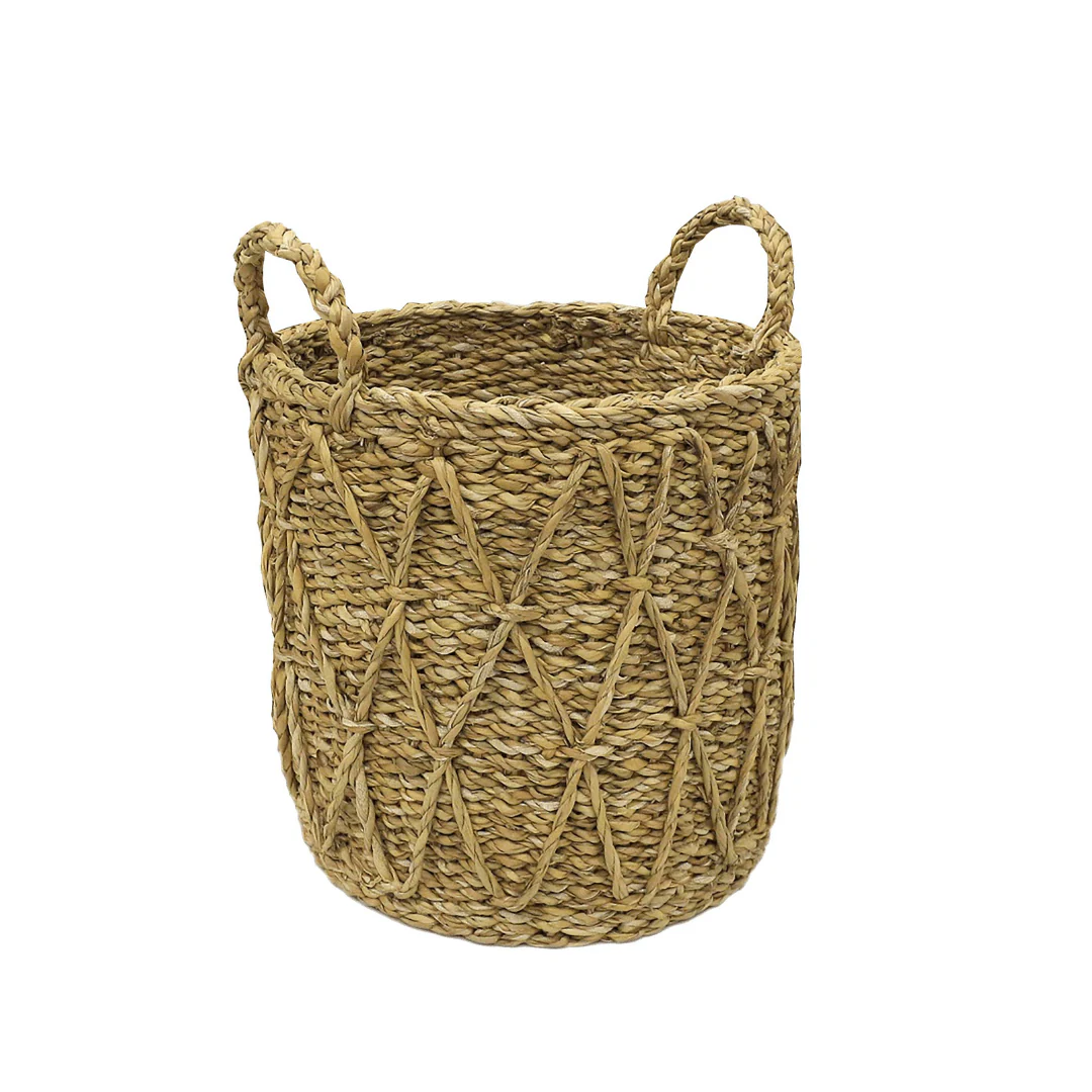 Cesto em Seagrass Trançado com Alças Caubi 36cm - Image 3