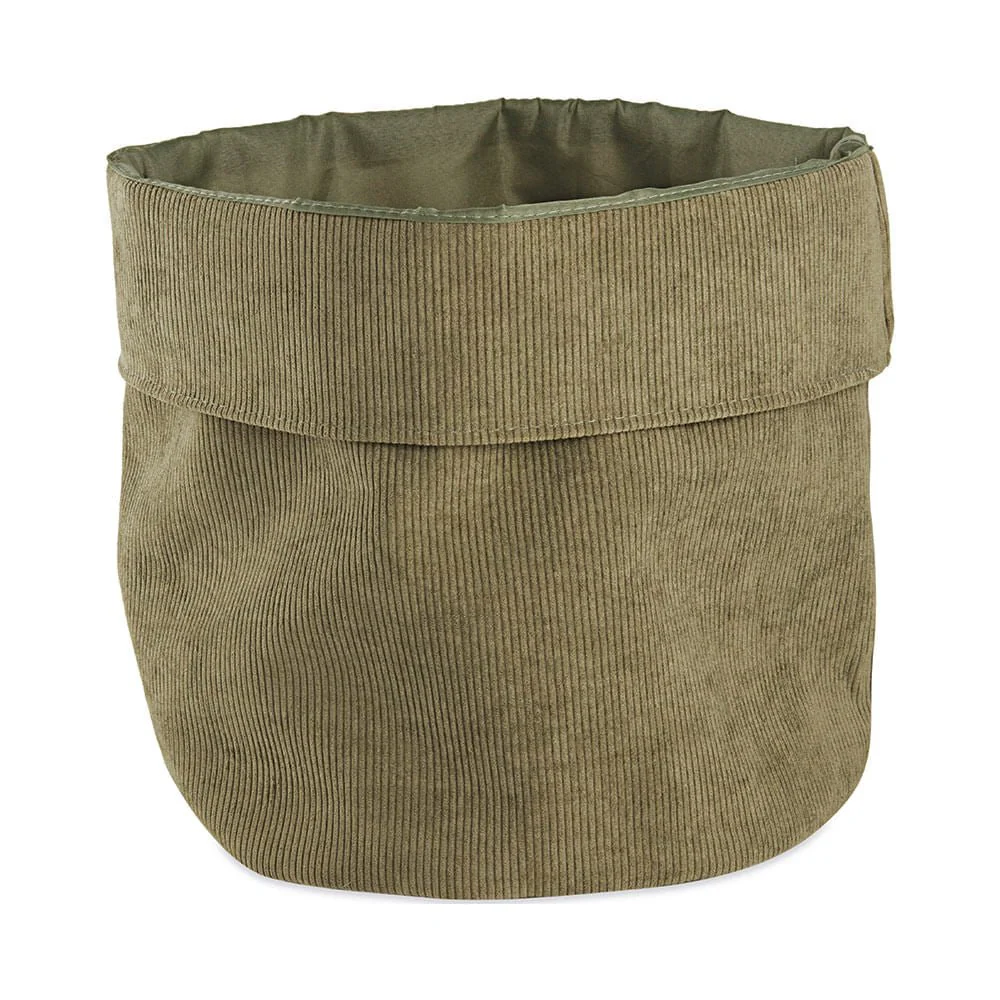 Cesto em Veludo Verde 33cm