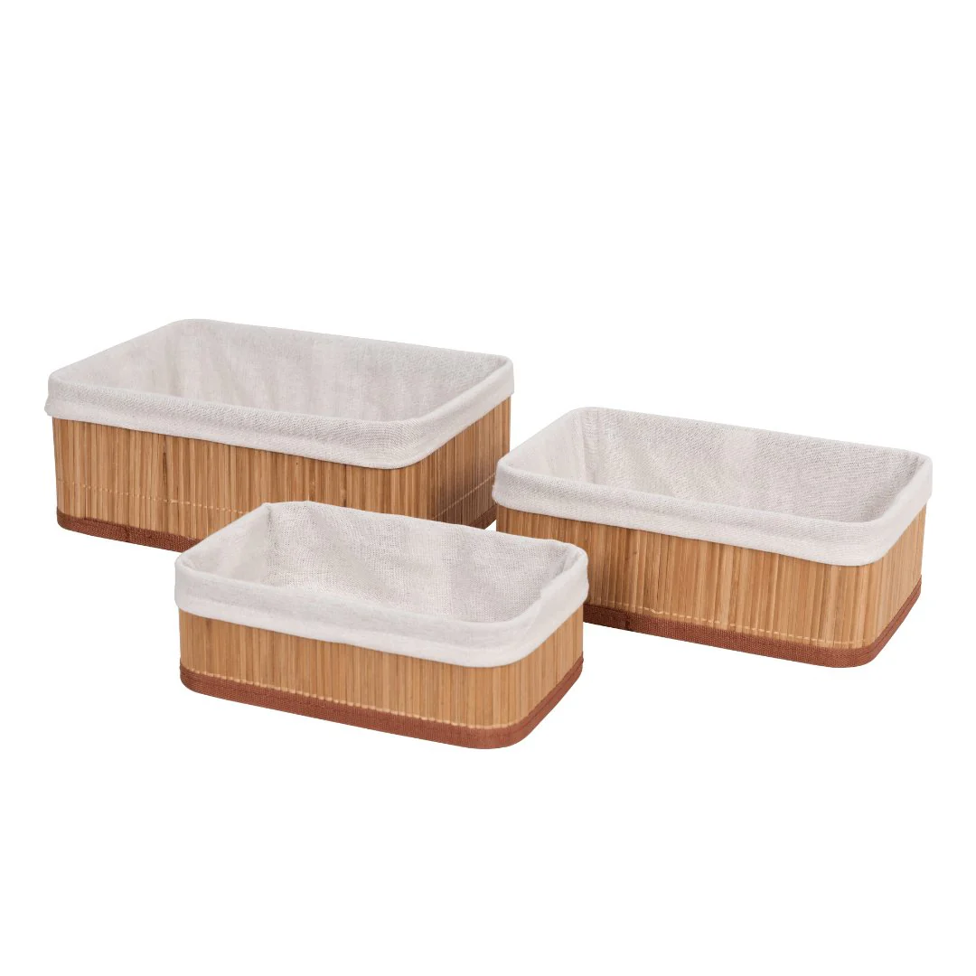 Cesto Organizador de Bambu 29cm - Image 3