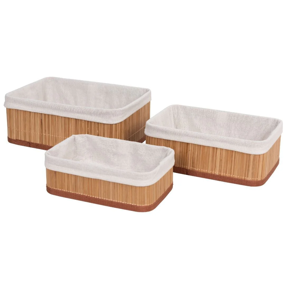 Cesto Organizador de Bambu 33cm - Image 3