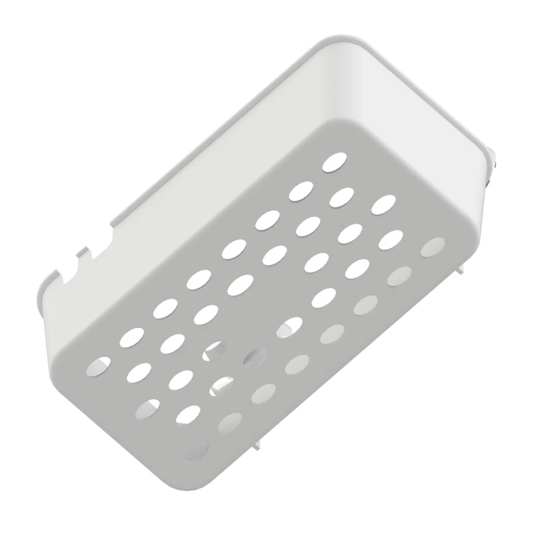 Porta Shampoo com Ventosa em Plástico Branco - Image 3