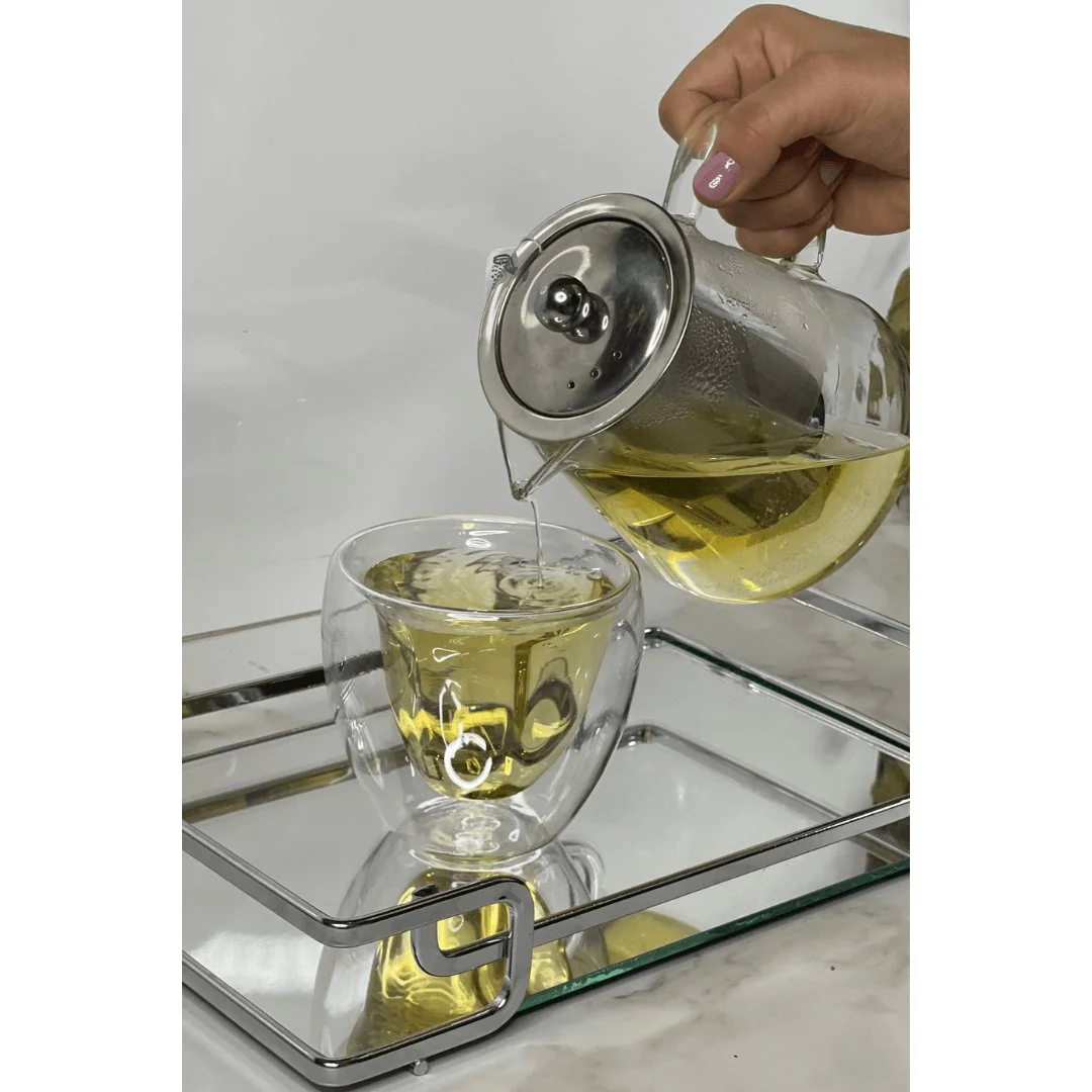 Chaleira de Vidro Borossilcato com Infusor em Aço Inox 750ml - Image 4