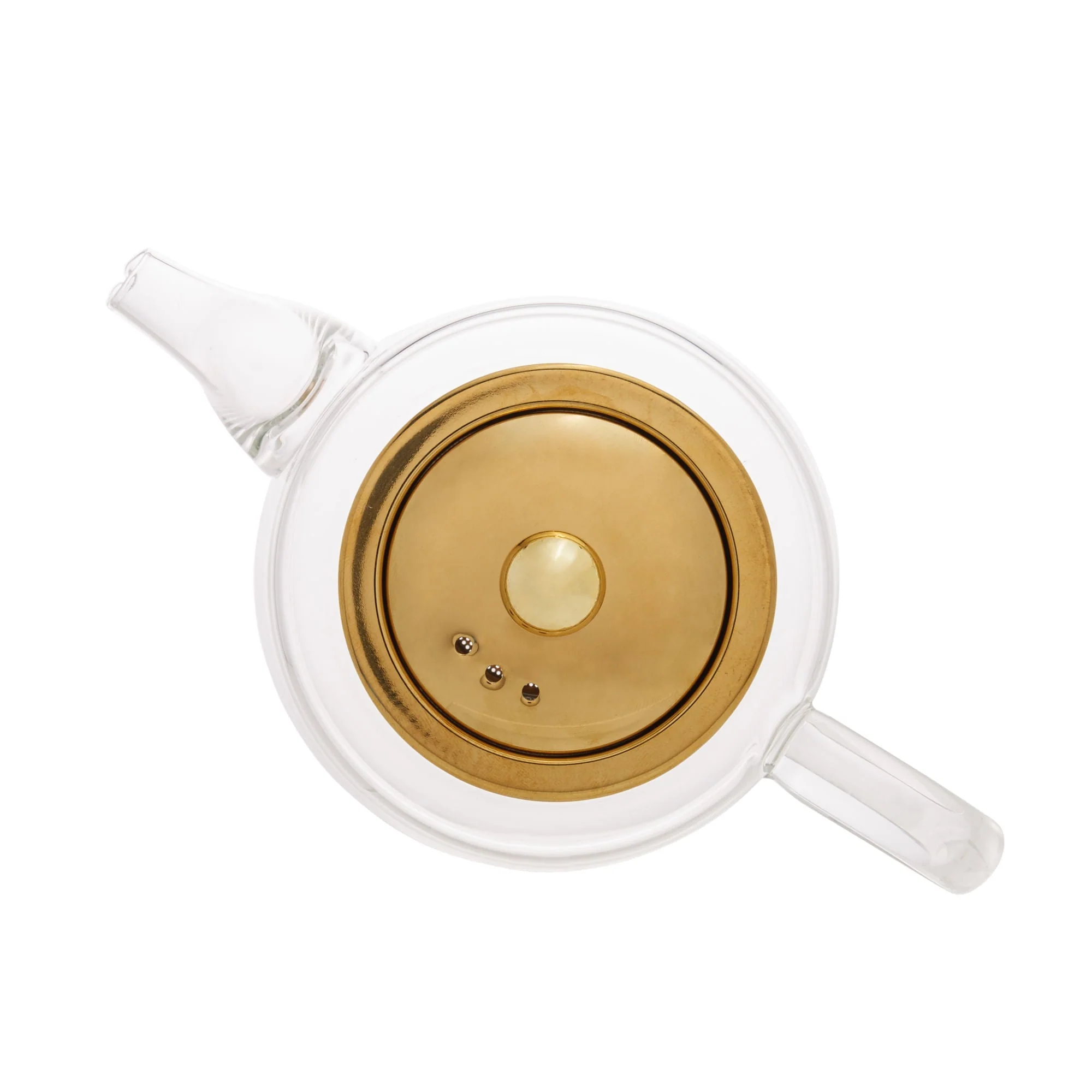 Chaleira de Vidro Borossilicato com Infusor Dourado Inox 600ml - Image 10