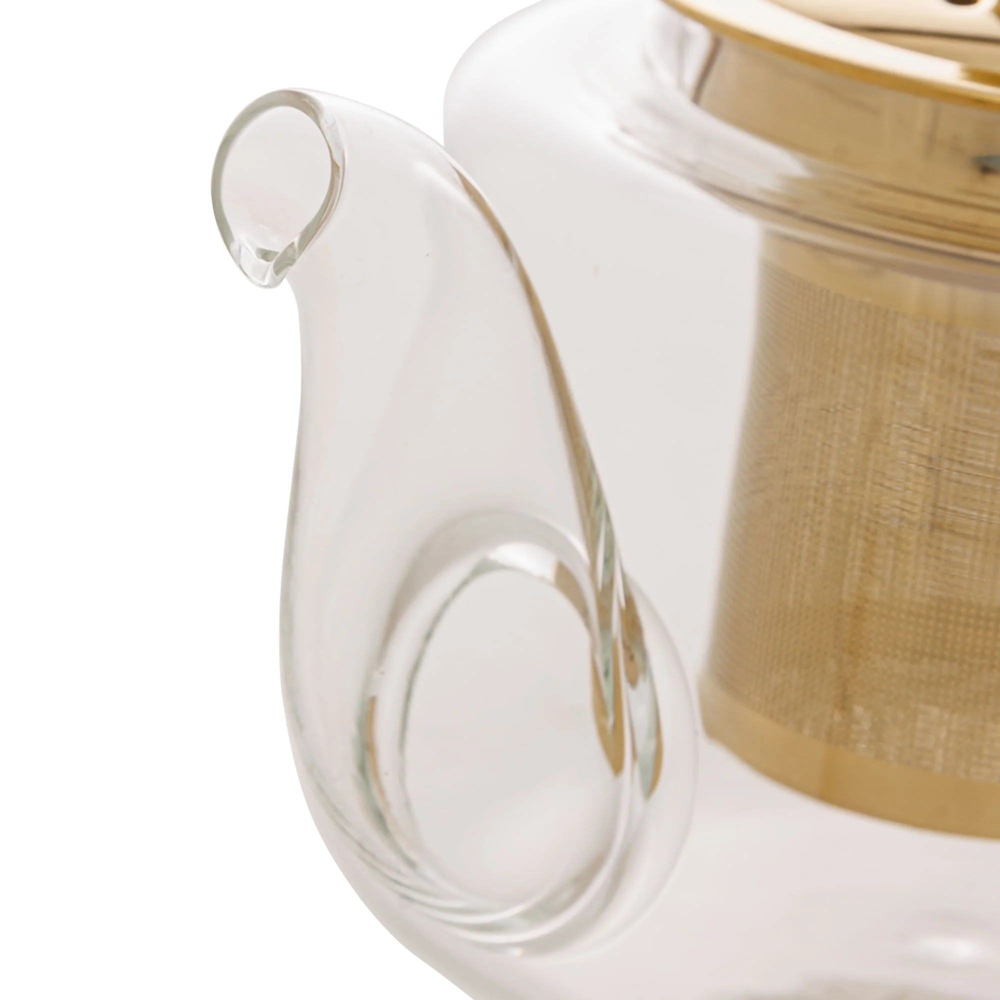 Chaleira de Vidro Borossilicato com Infusor Dourado Inox 600ml - Image 12