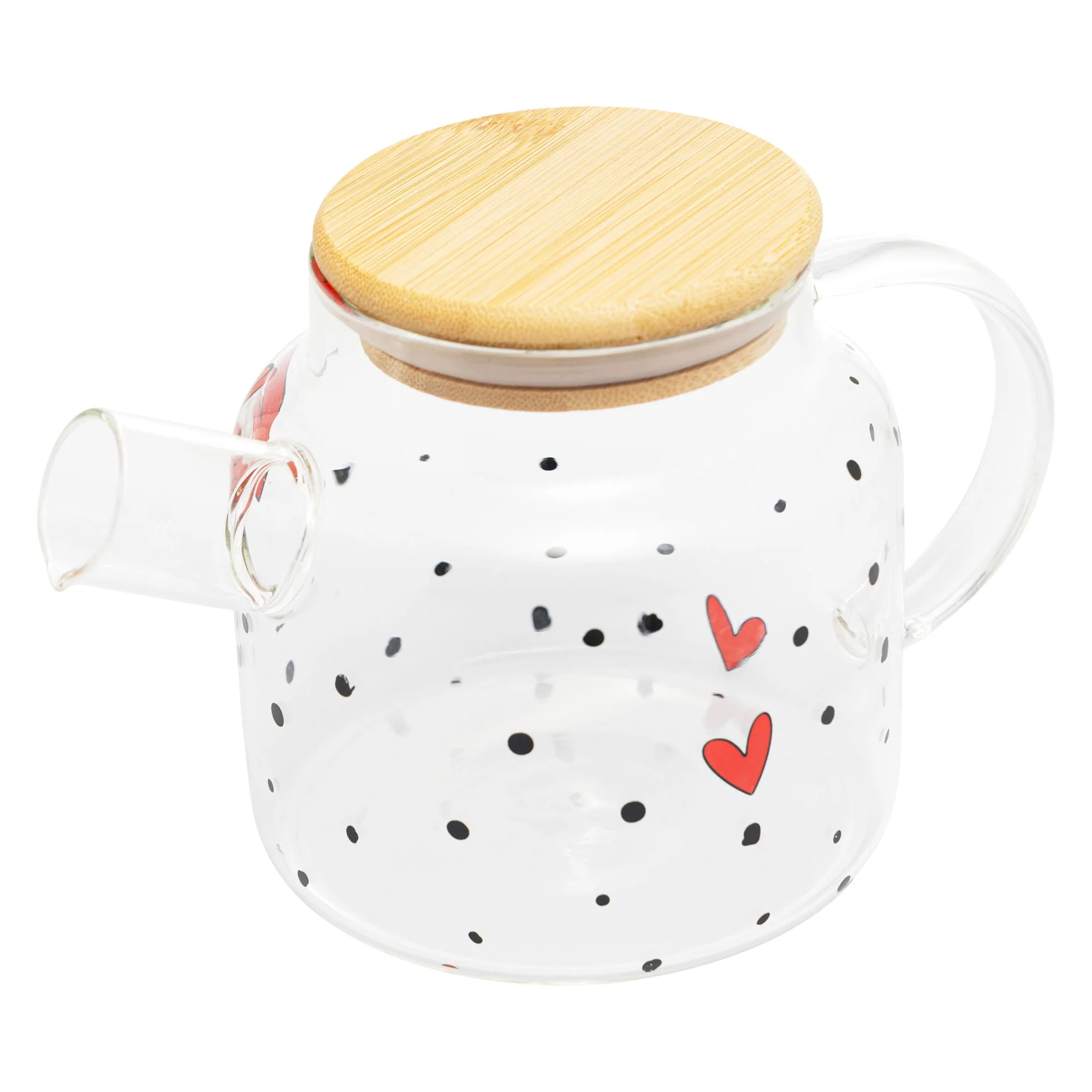 Chaleira de Vidro com Tampa de Bambu Heart 600ml - Image 8