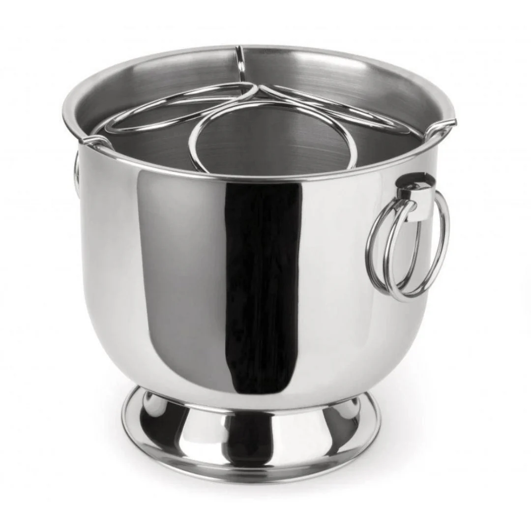 Champanheira Aço Inox com Base Coletora Aros 6 Litros