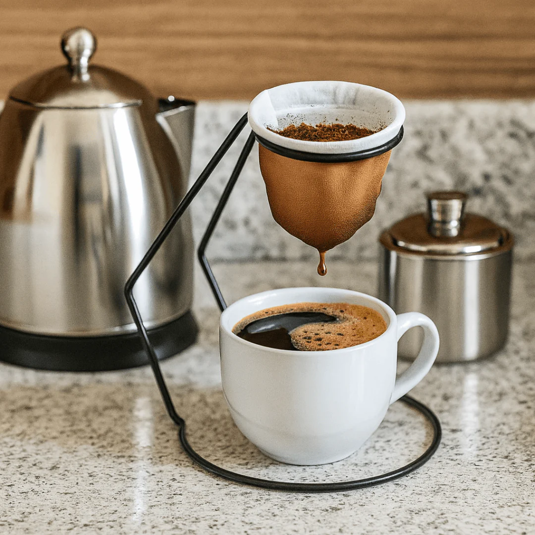 Coador de Café com Suporte Fast Coffee Preto - Image 2